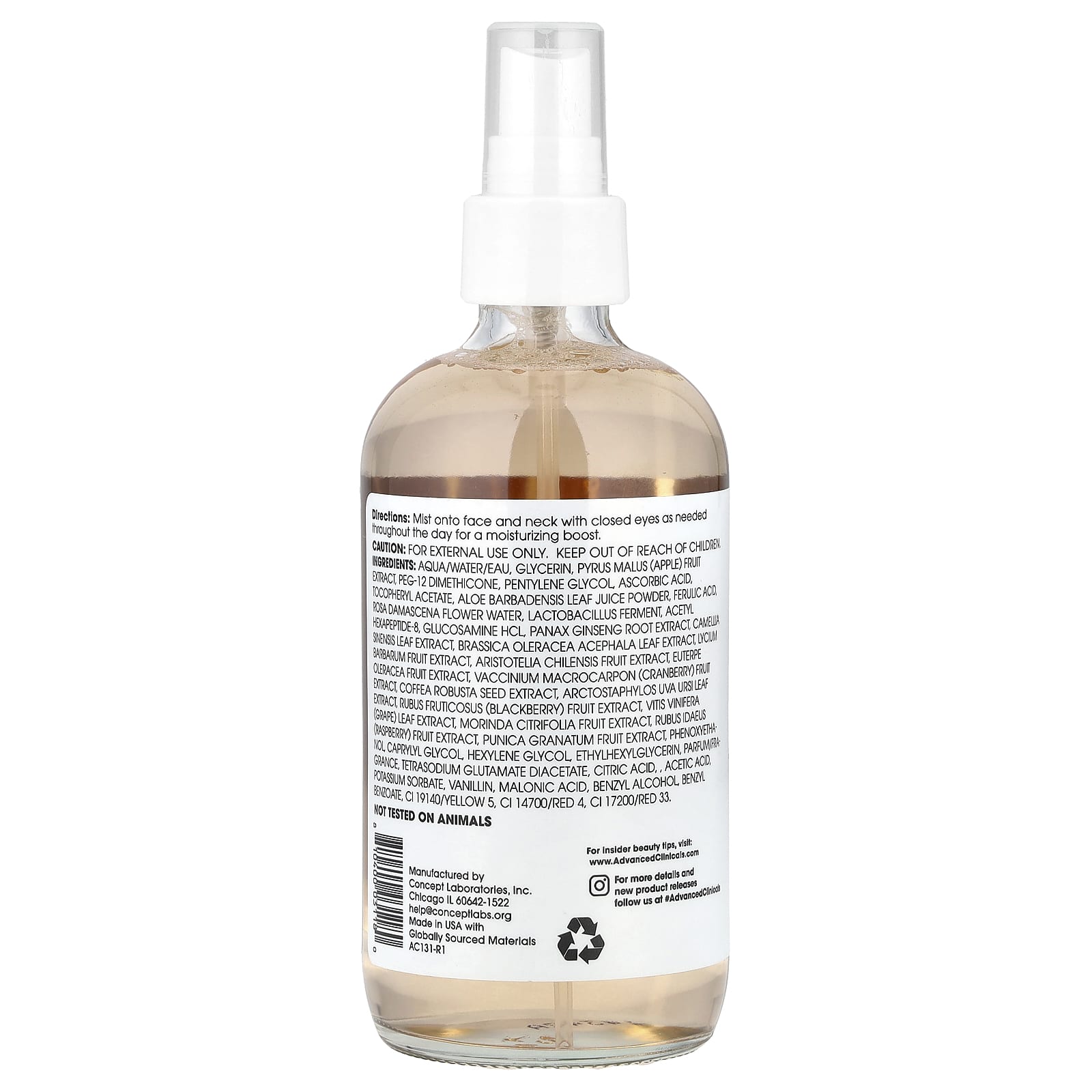 Vitamin C + Ferulic Acid Facial Mist for Radiant Glow - 7.5 fl oz - Image 2