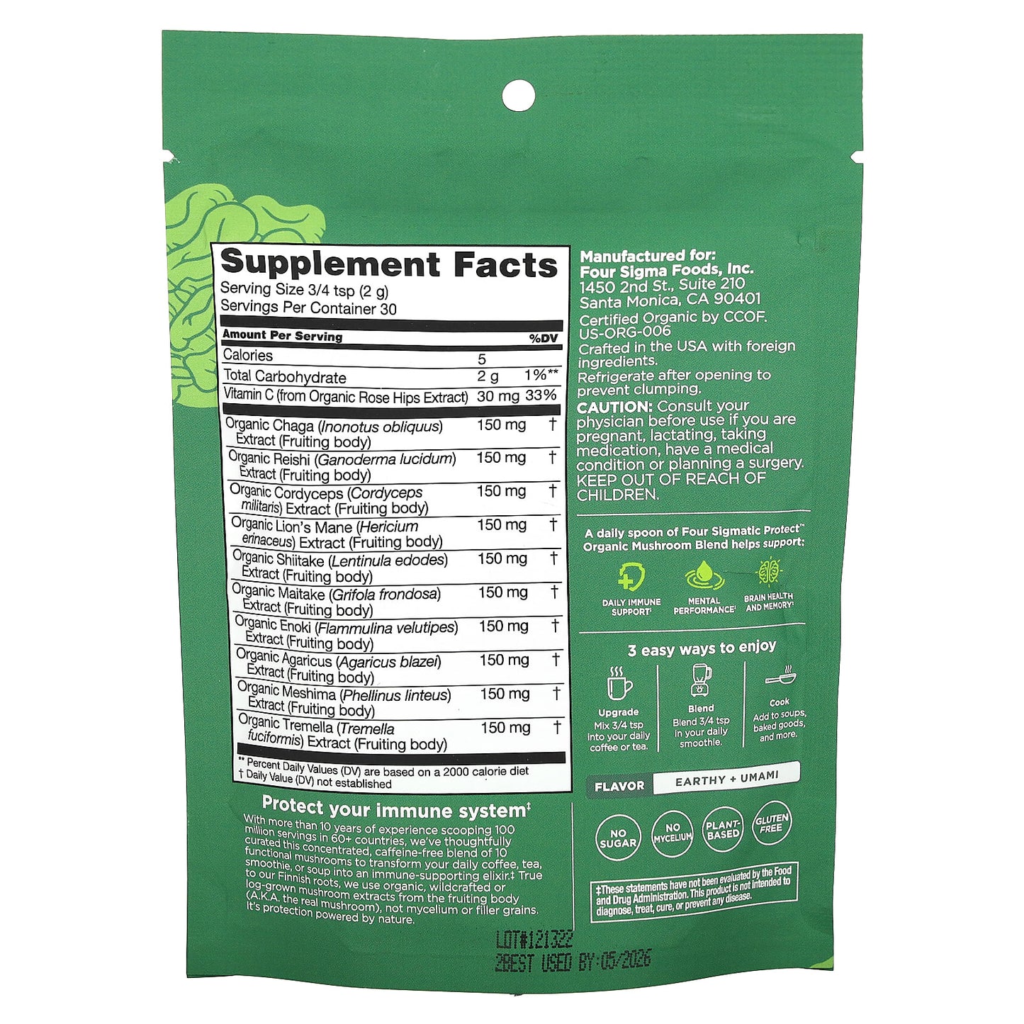 Four Sigmatic Protect Organic Mushroom Blend Immunity Support - Image 2