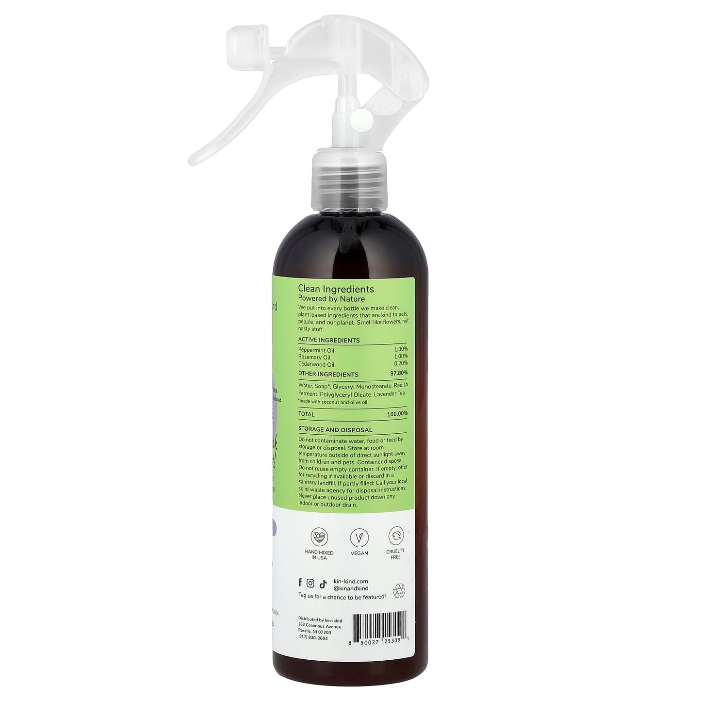 Kin+Kind, Flea + Tick Prevent!, Plant Powered Dog Protect Spray, Lavender, 12 fl oz (354 ml) - Image 2