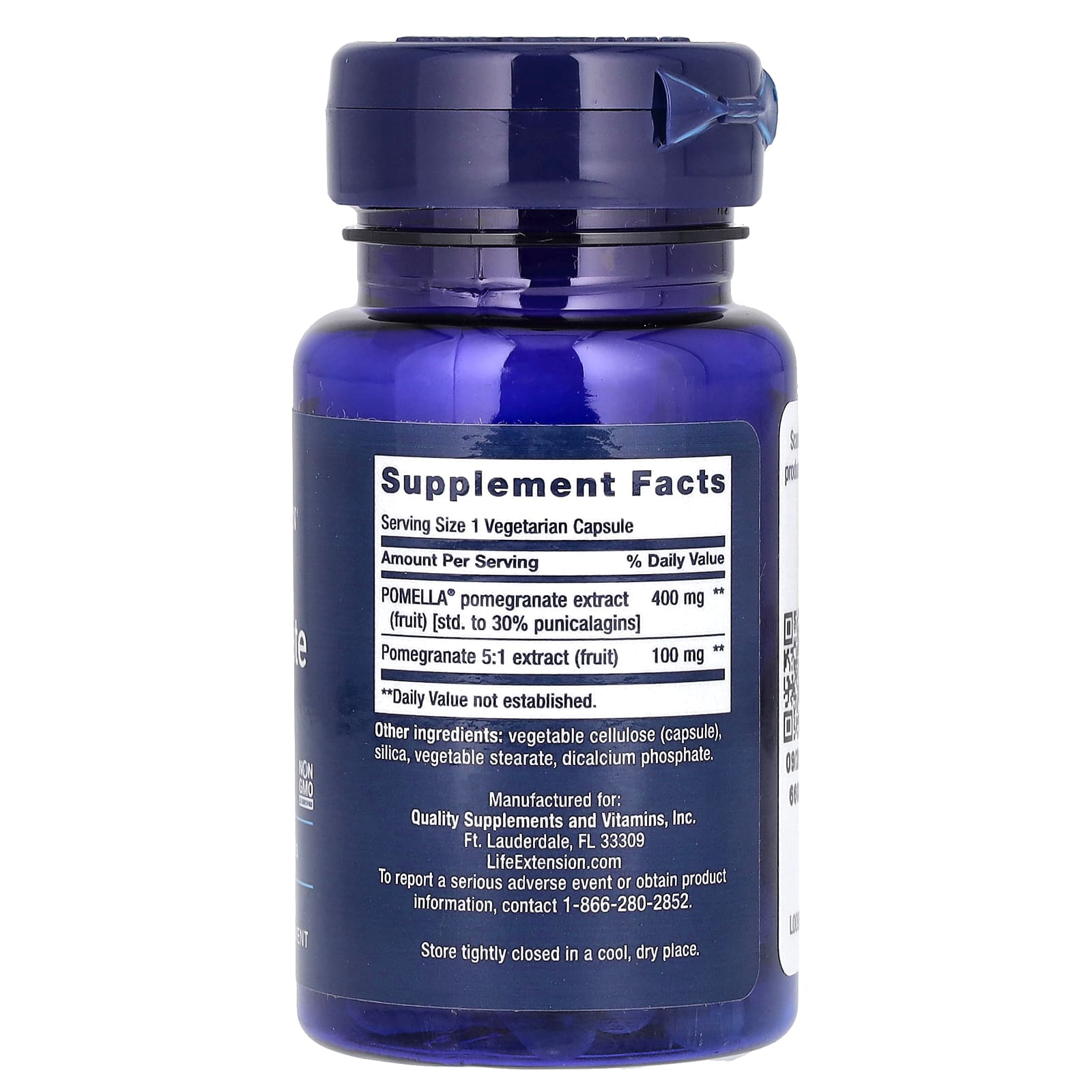Life Extension, Pomegranate Fruit Extract, 30 Vegetarian Capsules - Image 2