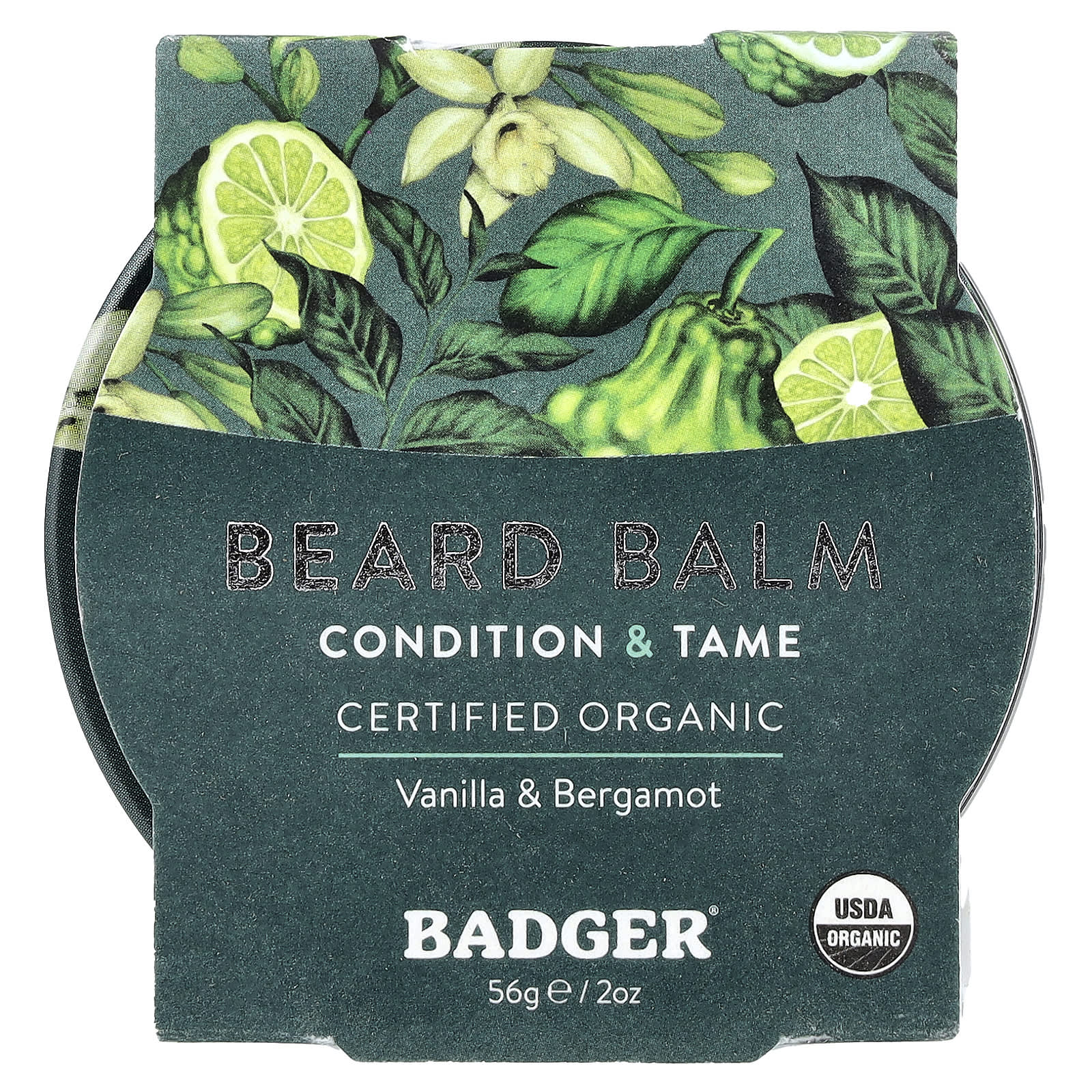 Badger USDA Organic Beard Balm, Bergamot & Vanilla, 2 oz - Image 2