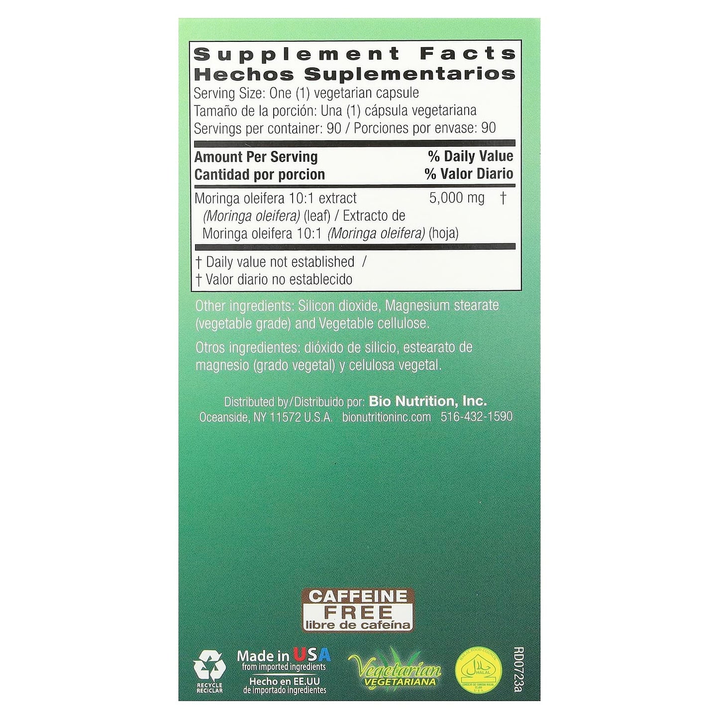 Moringa 5000mg - Bio Nutrition's Nutrient-Dense Dietary Supplement - Image 2