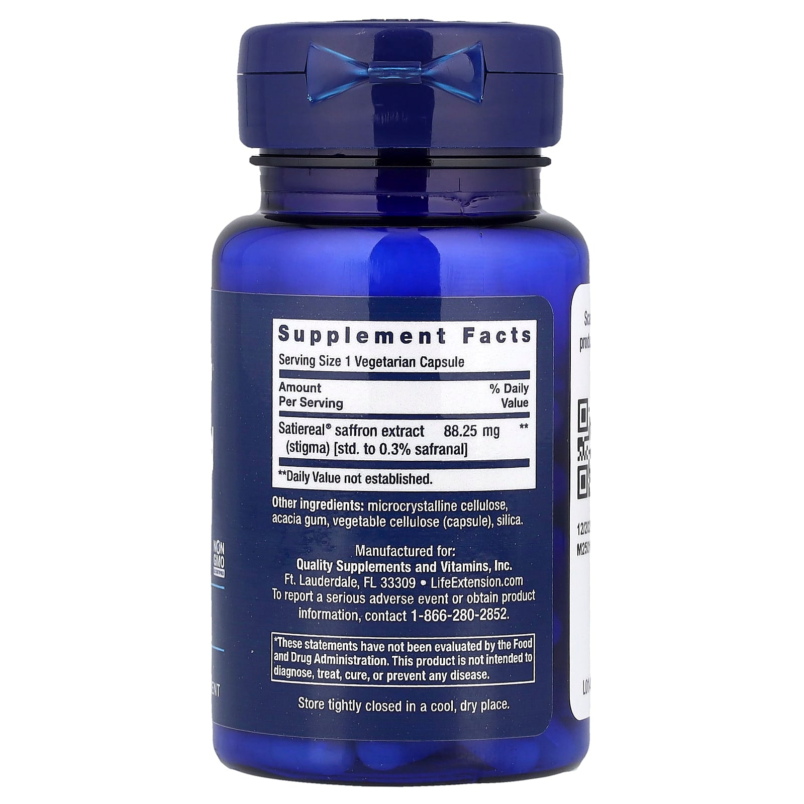 Life Extension, Optimized Saffron, 60 Vegetarian Capsules (88.25 mg per Capsule) - Image 2