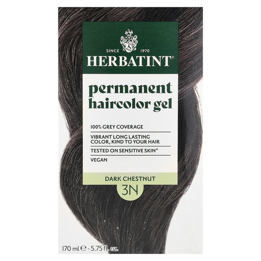 Herbatint Permanent Hair Color Gel 3N Dark Chestnut 5.75 fl oz - Image 1