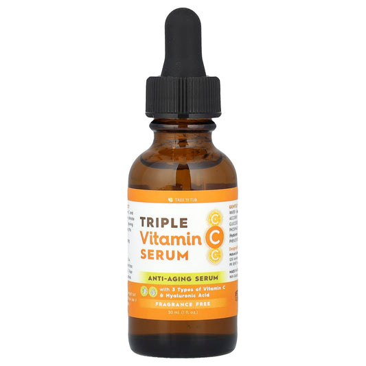 Tree To Tub, Triple Vitamin C Serum, Fragrance Free , 1 fl oz (30 ml) - Image 1