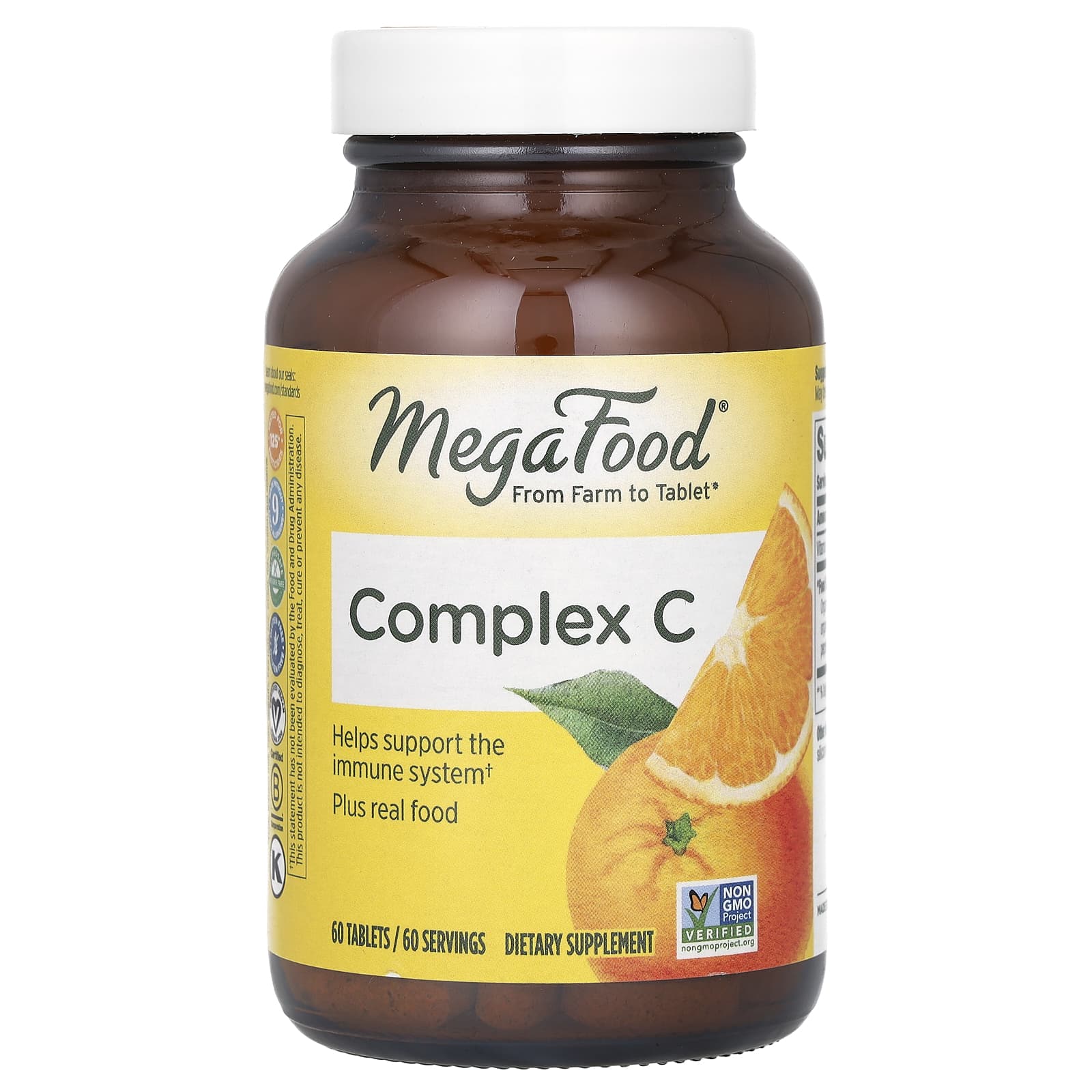 MegaFood, Complex C, 60 Tablets - Image 1