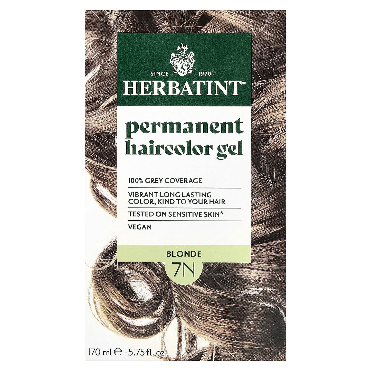 Herbatint 7N Blonde Permanent Hair Color Gel, Vegan, Ammonia-Free - Image 1