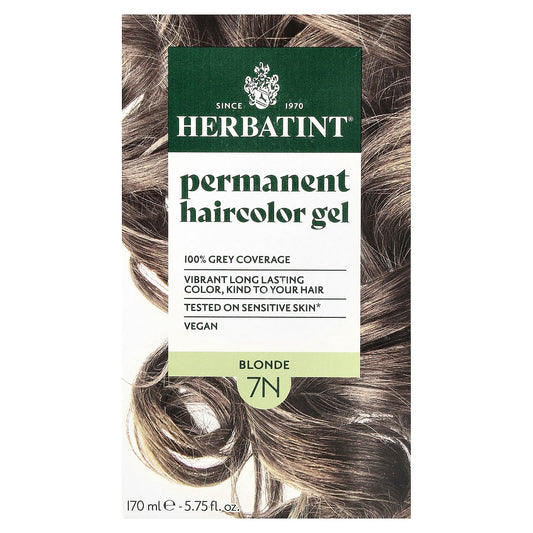 Herbatint 7N Blonde Permanent Hair Color Gel, Vegan, Ammonia-Free - Image 1