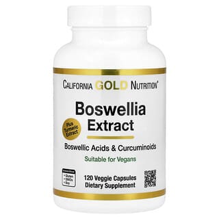 California Gold Boswellia & Turmeric Extract, 120 Veggie Capsules