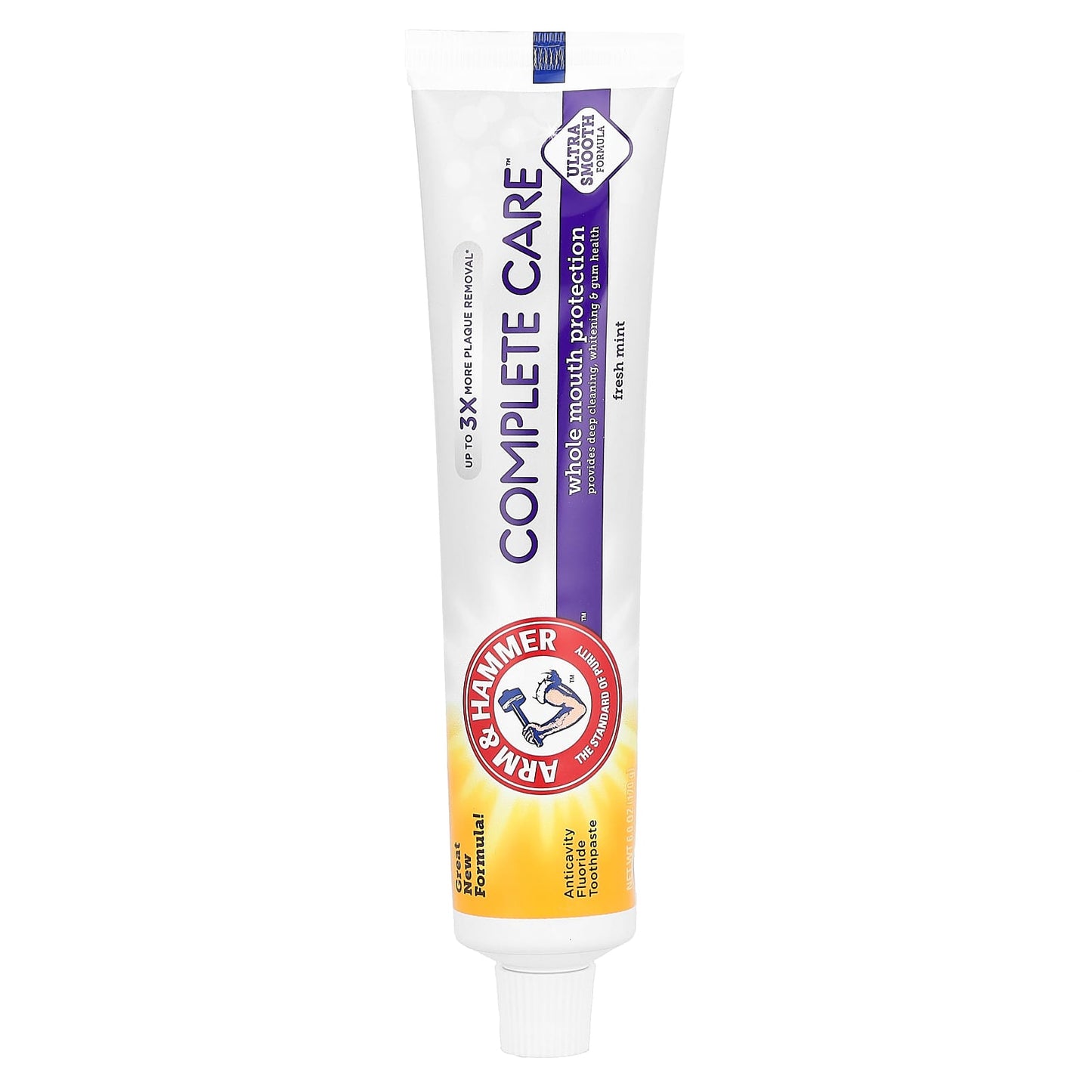 Arm & Hammer CompleteCare Fresh Mint Toothpaste, 6 oz, 3X Plaque Removal - Image 1