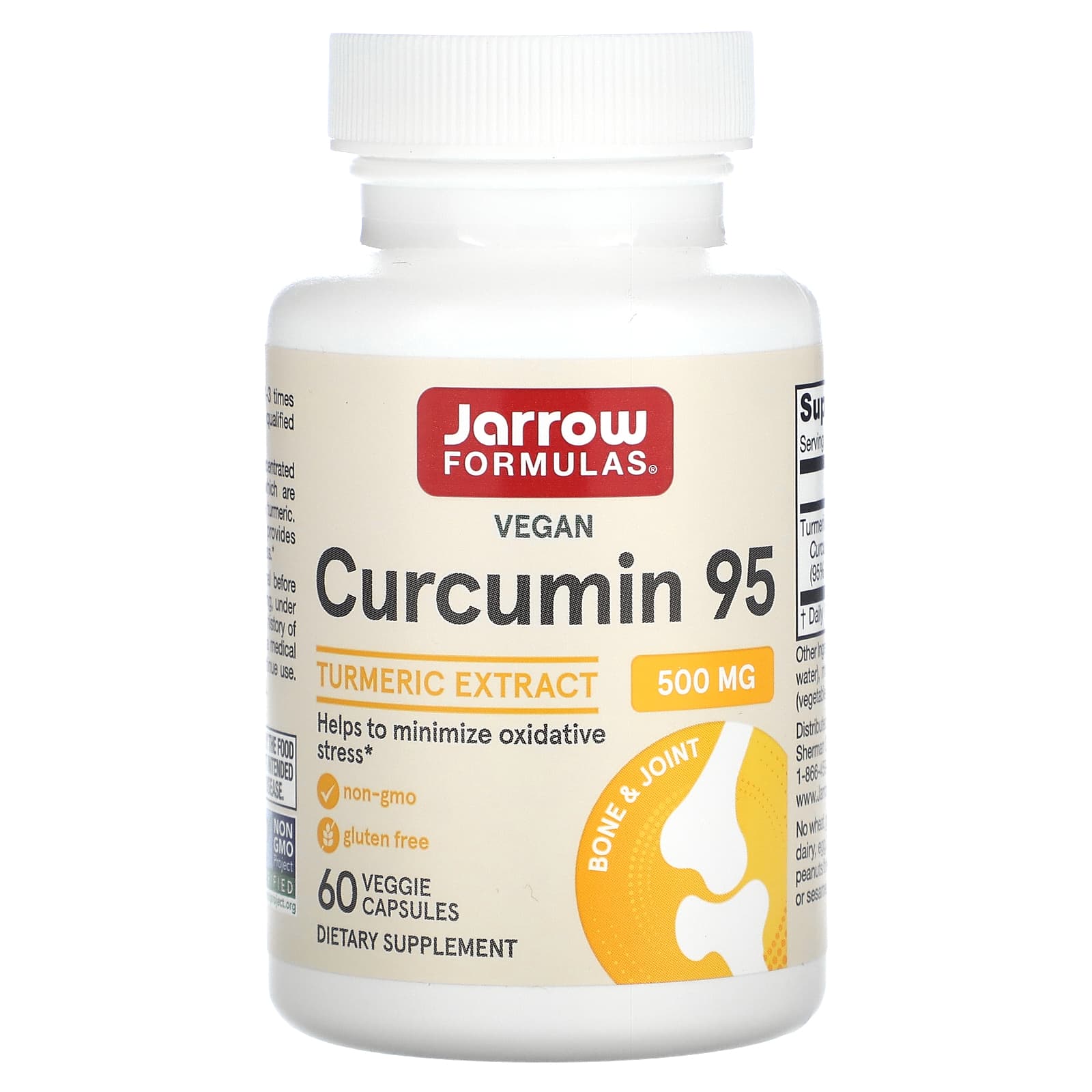 Jarrow Formulas Curcumin 95 Turmeric Extract for Joint Health & Antioxidant Support - Image 1