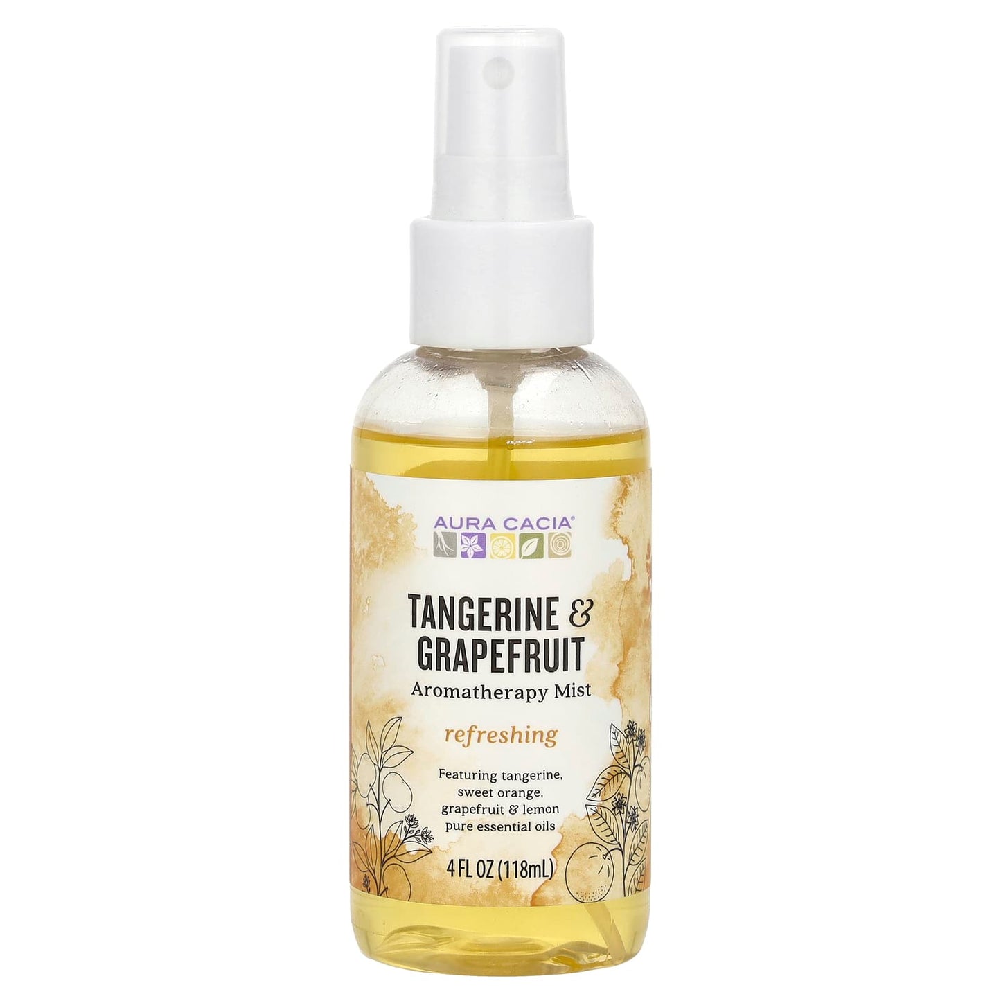 Aura Cacia Aromatherapy Mist: Uplifting Tangerine & Grapefruit - Image 1