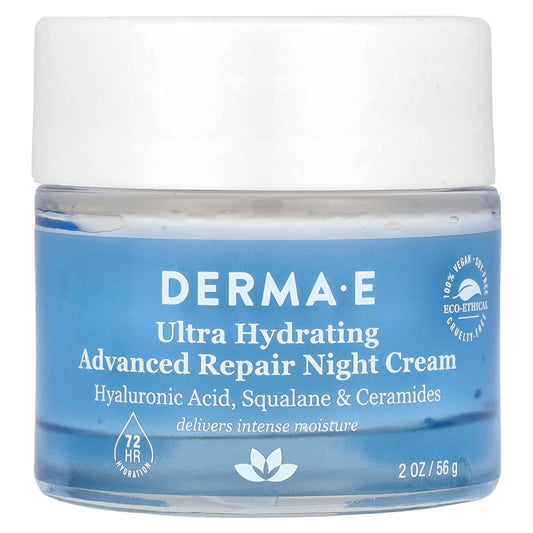Derma E Ultra Hydrating Night Cream, 72-Hour Hydration, 2 oz - Image 1