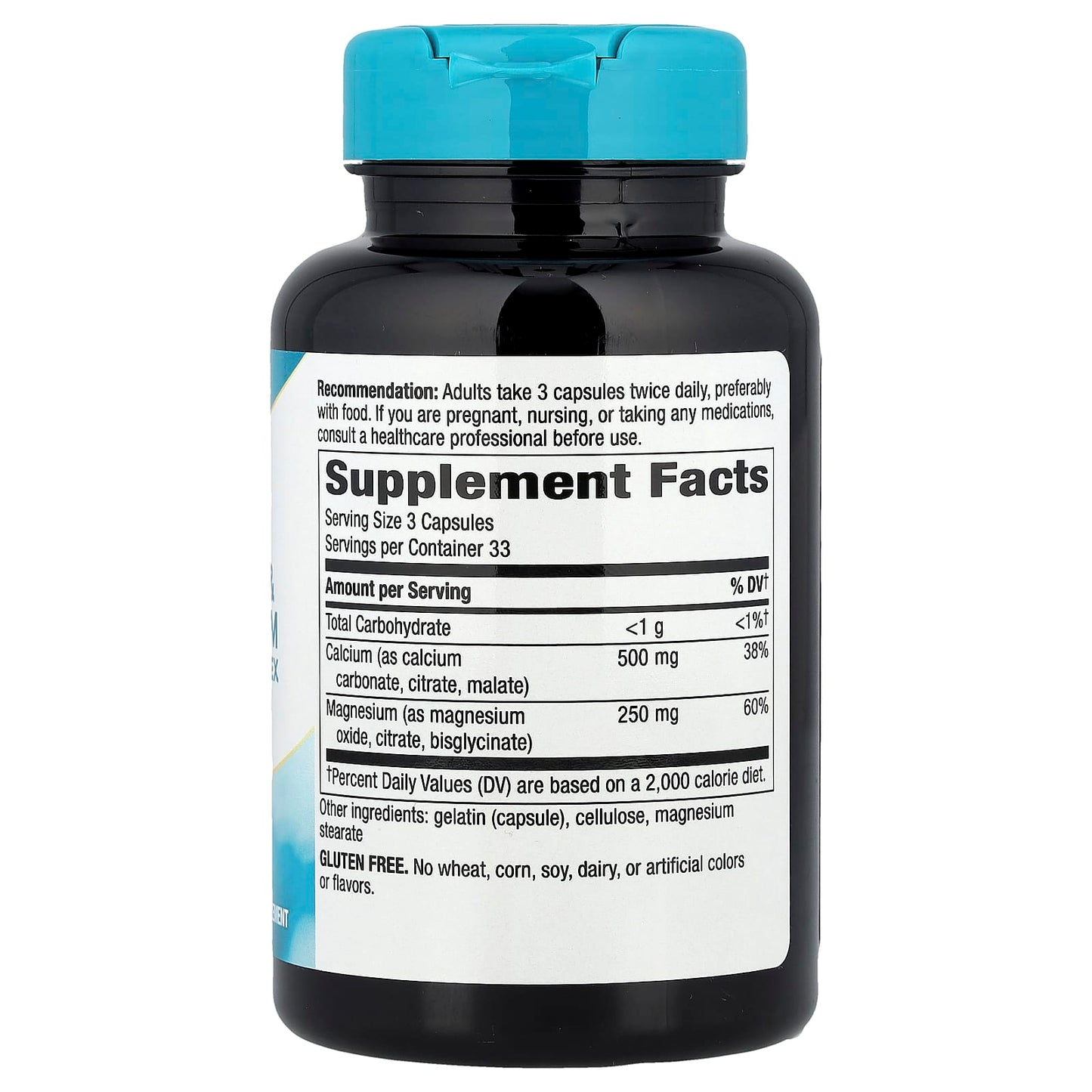 Nature's Way, Calcium & Magnesium Mineral Complex, 100 Capsules - Image 2