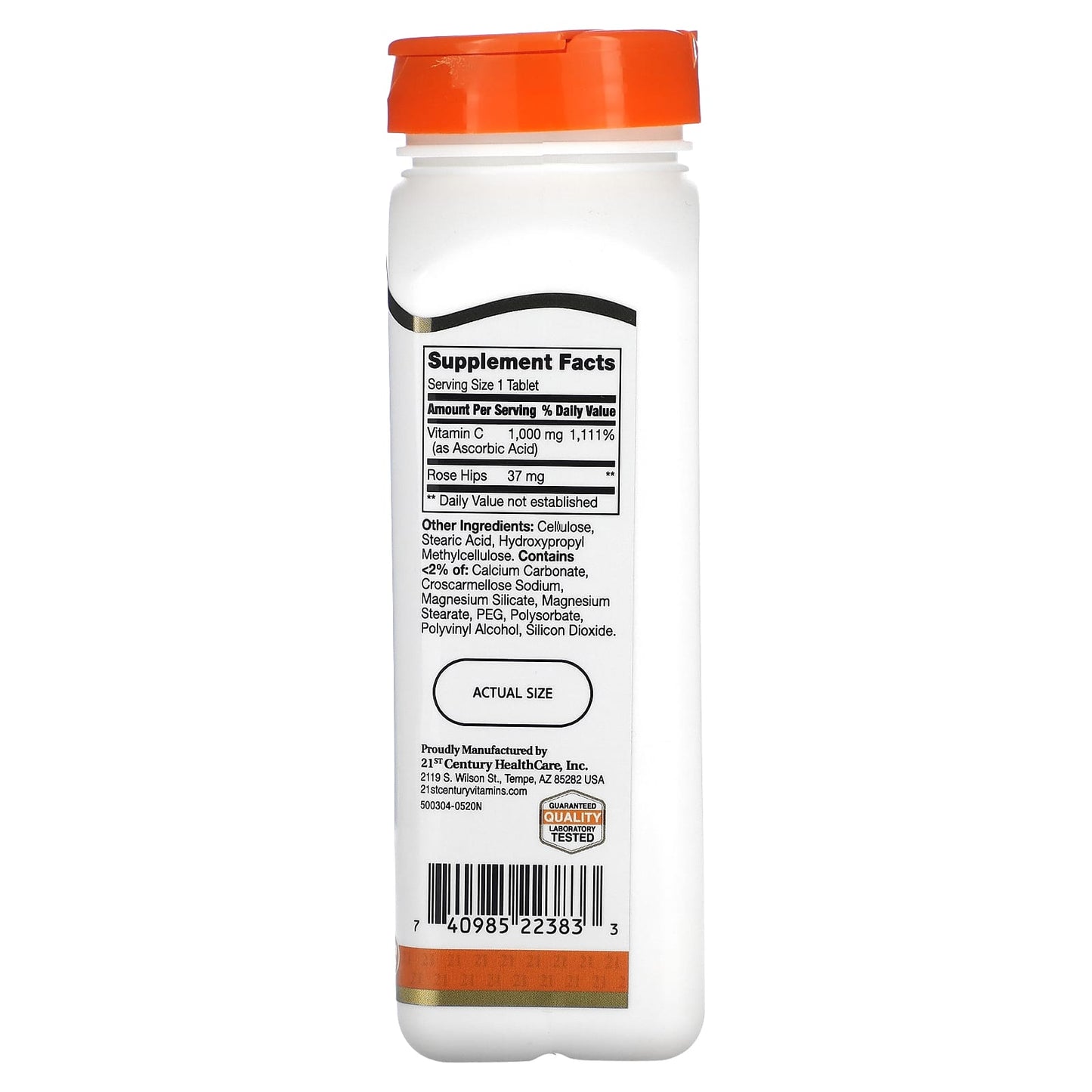 Boost Immunity with 21st Century Vitamin C Rose Hips, 1000mg, 110 Tablets - Image 2