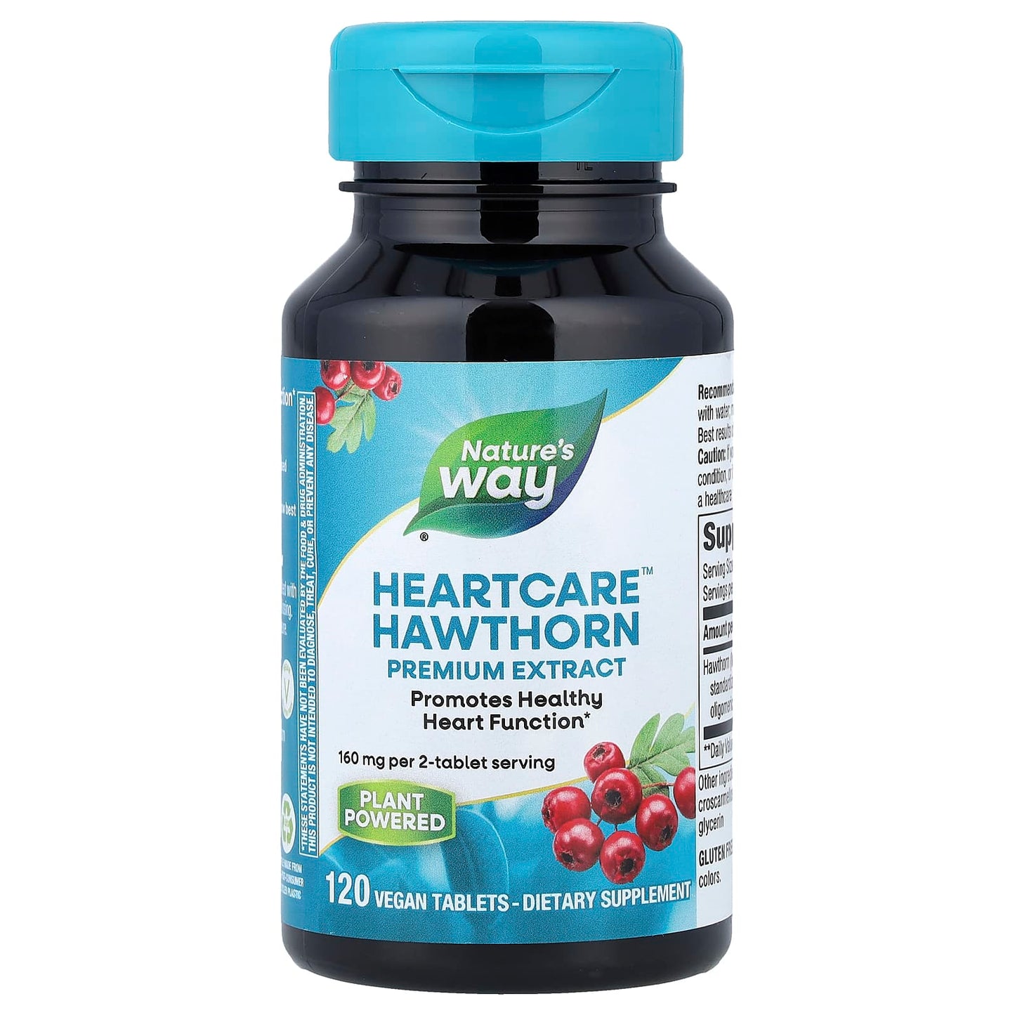 Nature's Way, HeartCare™, Hawthorn, 120 Vegan Tablets (80 mg per Tablet) - Image 1