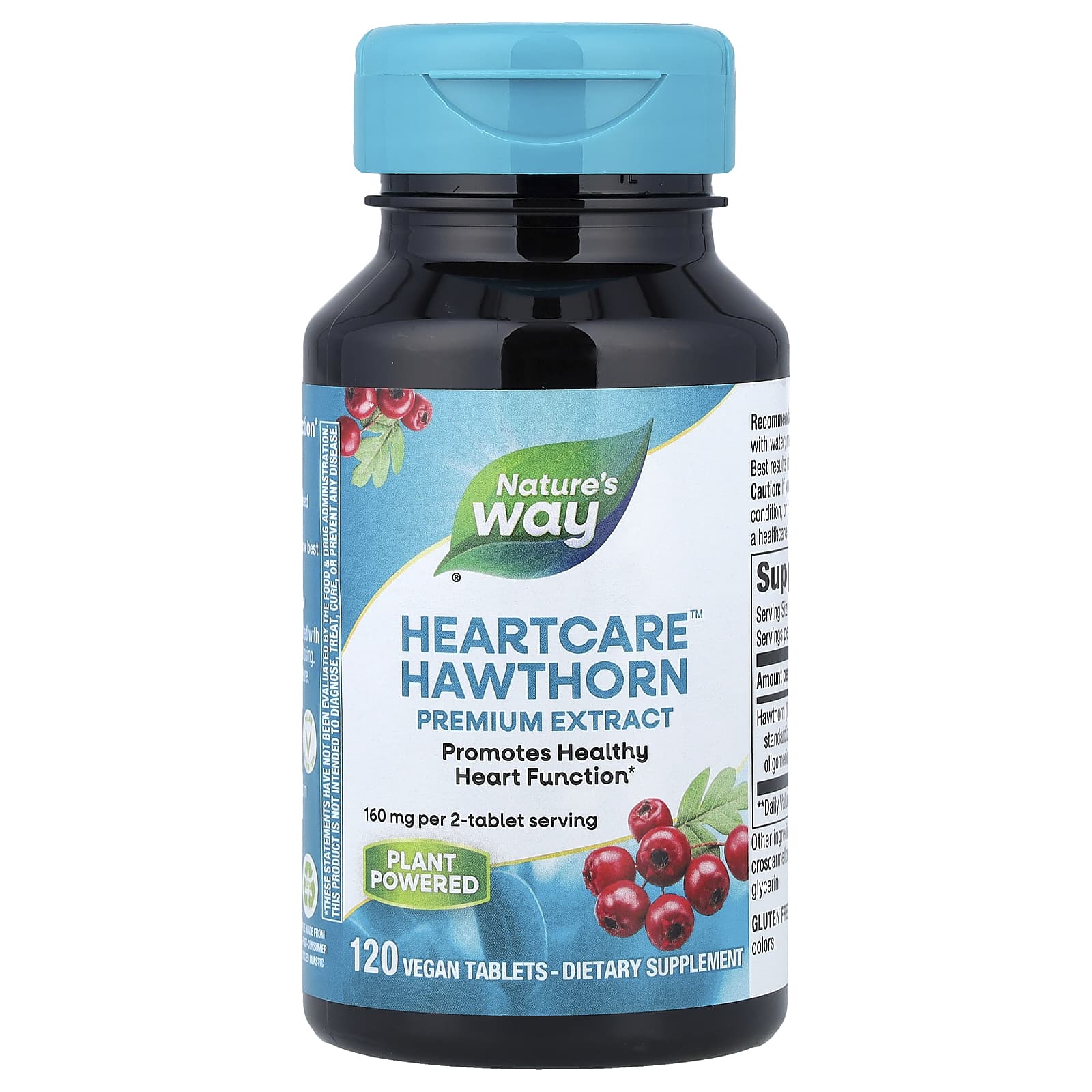 Nature's Way, HeartCare™, Hawthorn, 120 Vegan Tablets (80 mg per Tablet) - Image 1