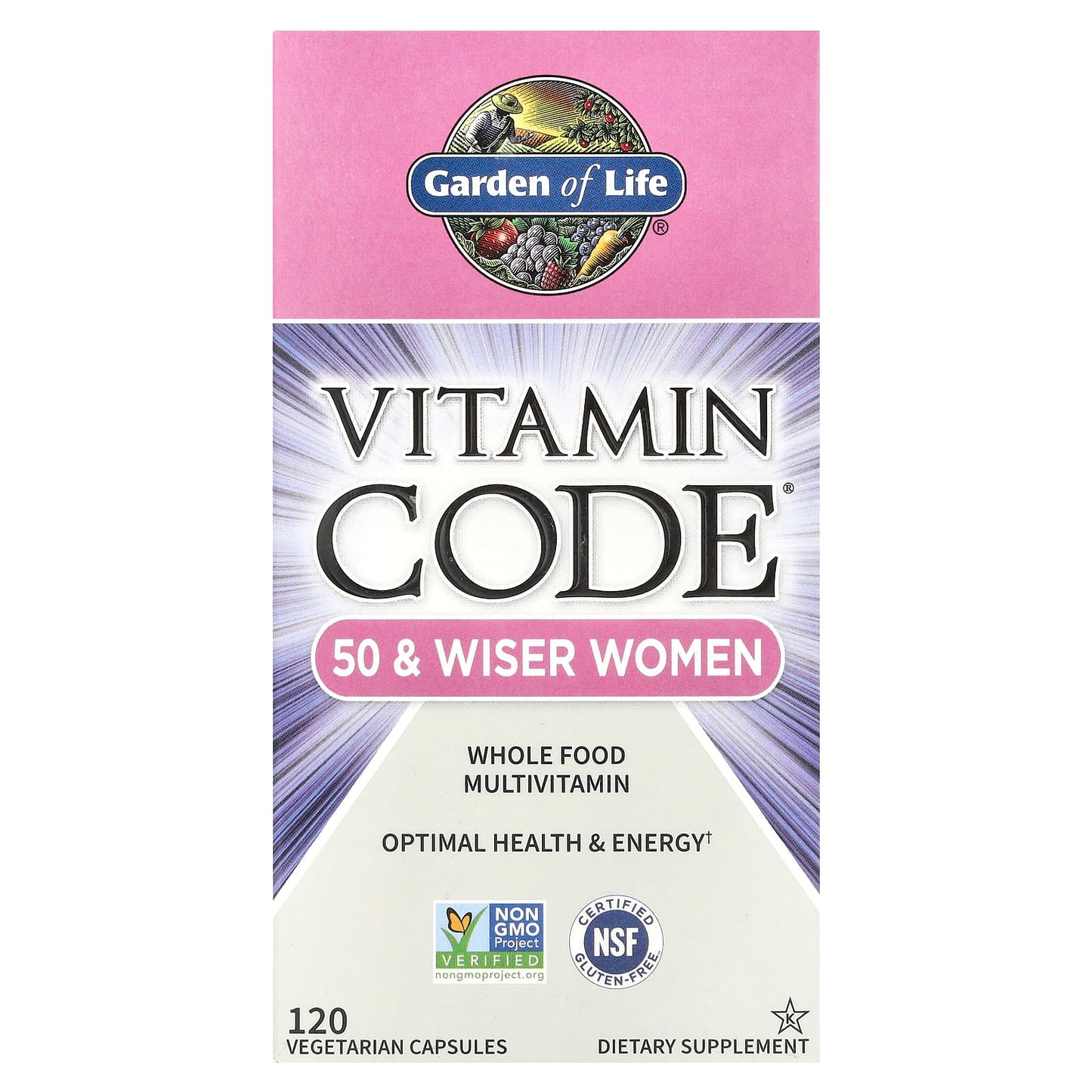 Whole Food Multivitamin for Women Over 50 - Garden of Life - Image 1