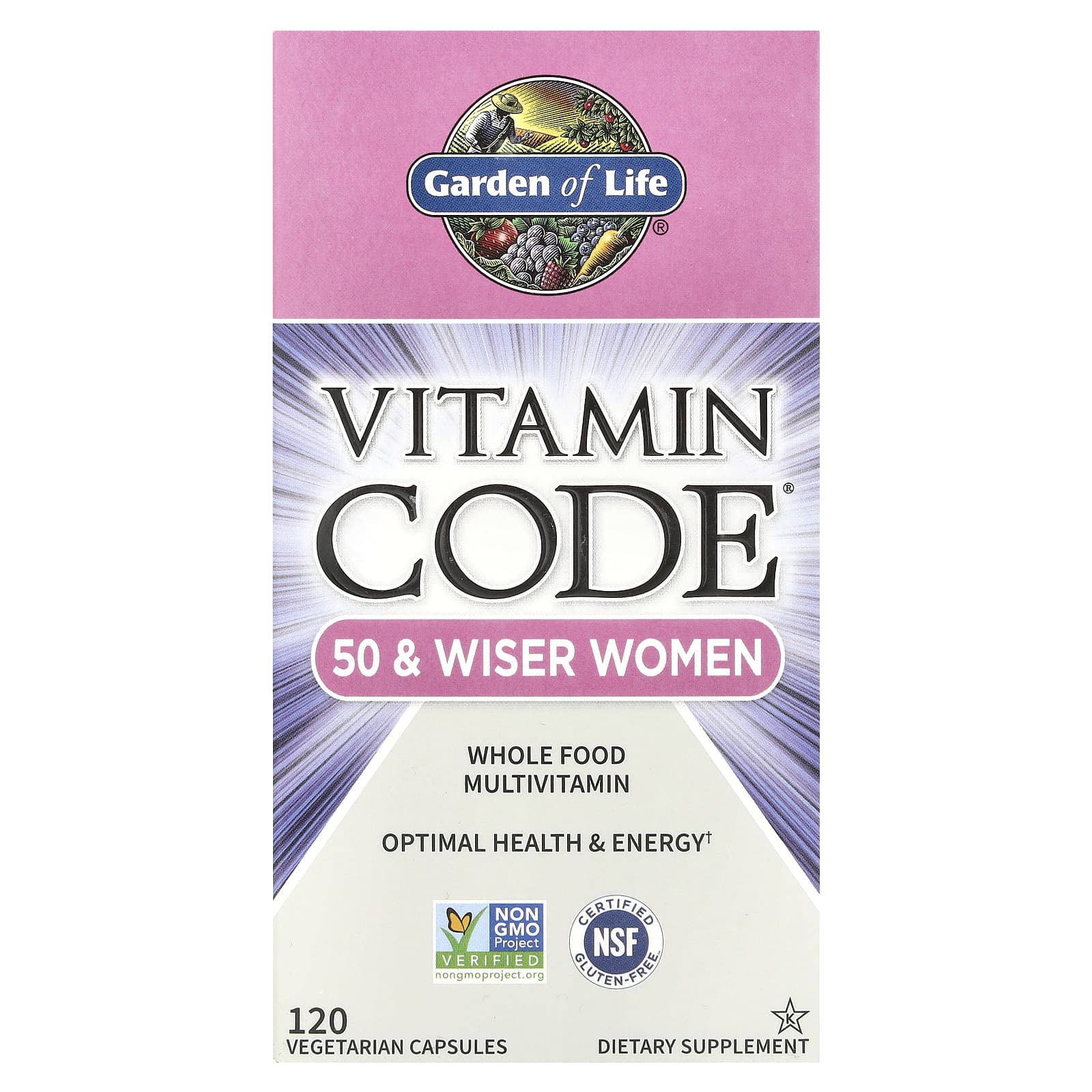 Whole Food Multivitamin for Women Over 50 - Garden of Life - Image 1