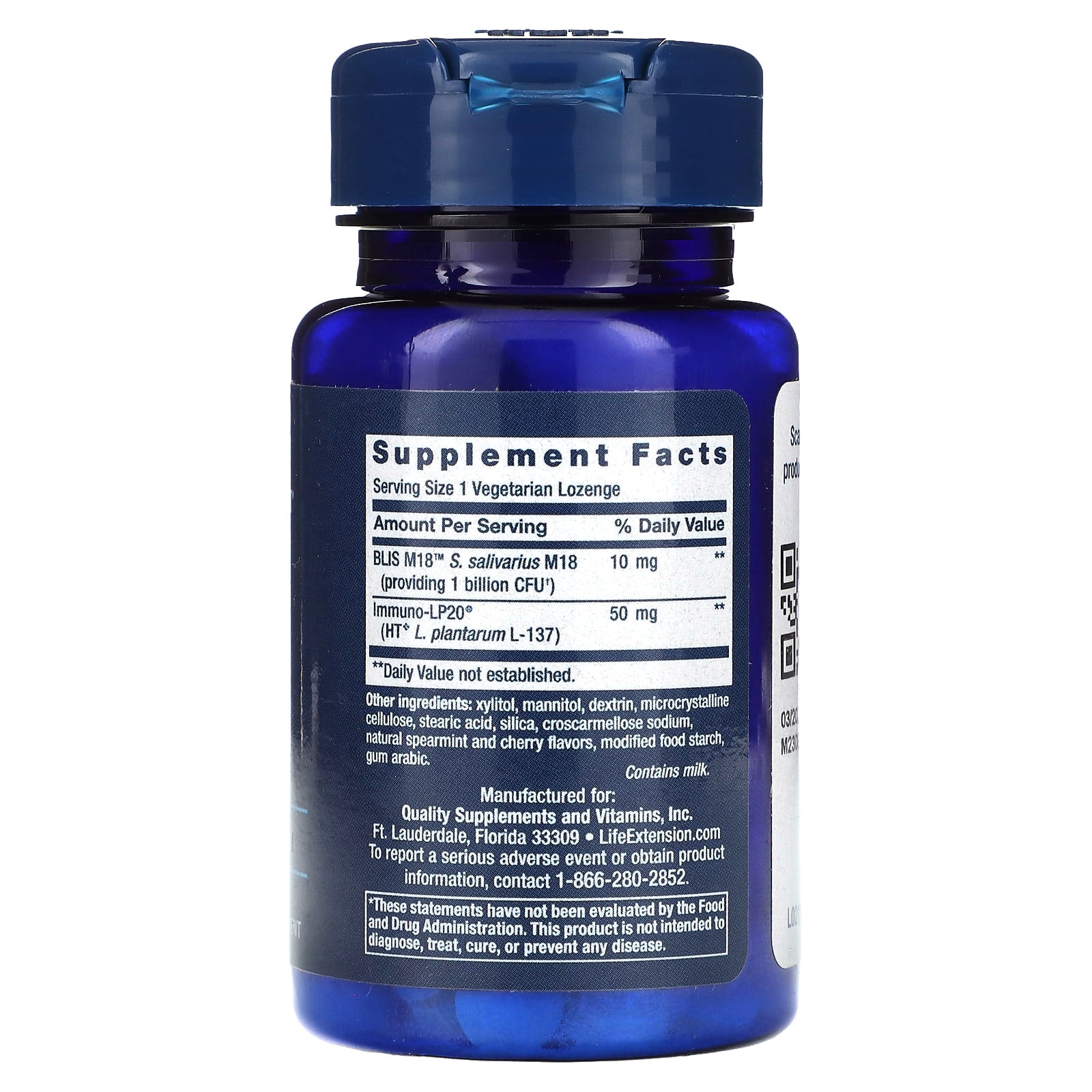 Life Extension, FLORASSIST Probiotic, Oral Hygiene, 30 Vegetarian Lozenges - Image 2