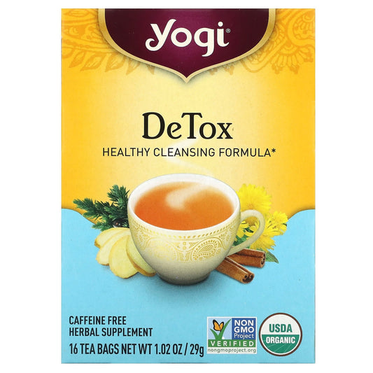 Yogi Tea, Detox, Caffeine Free, 16 Tea Bags, 1.02 oz (29 g) - Image 1