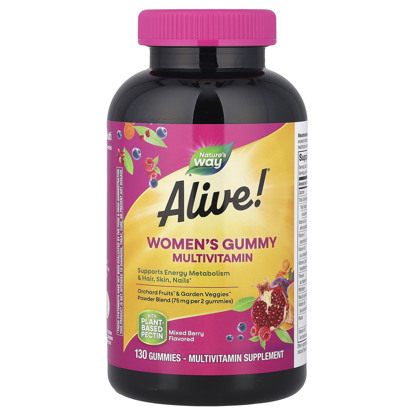 Nature's Way, Alive! Women's Gummy Multivitamin, Mixed Berry, 130 Gummies - Image 1