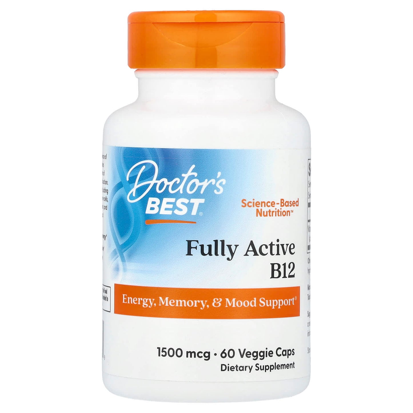Doctor's Best Fully Active B12 Vitamin Energy & Mood Support - Image 1