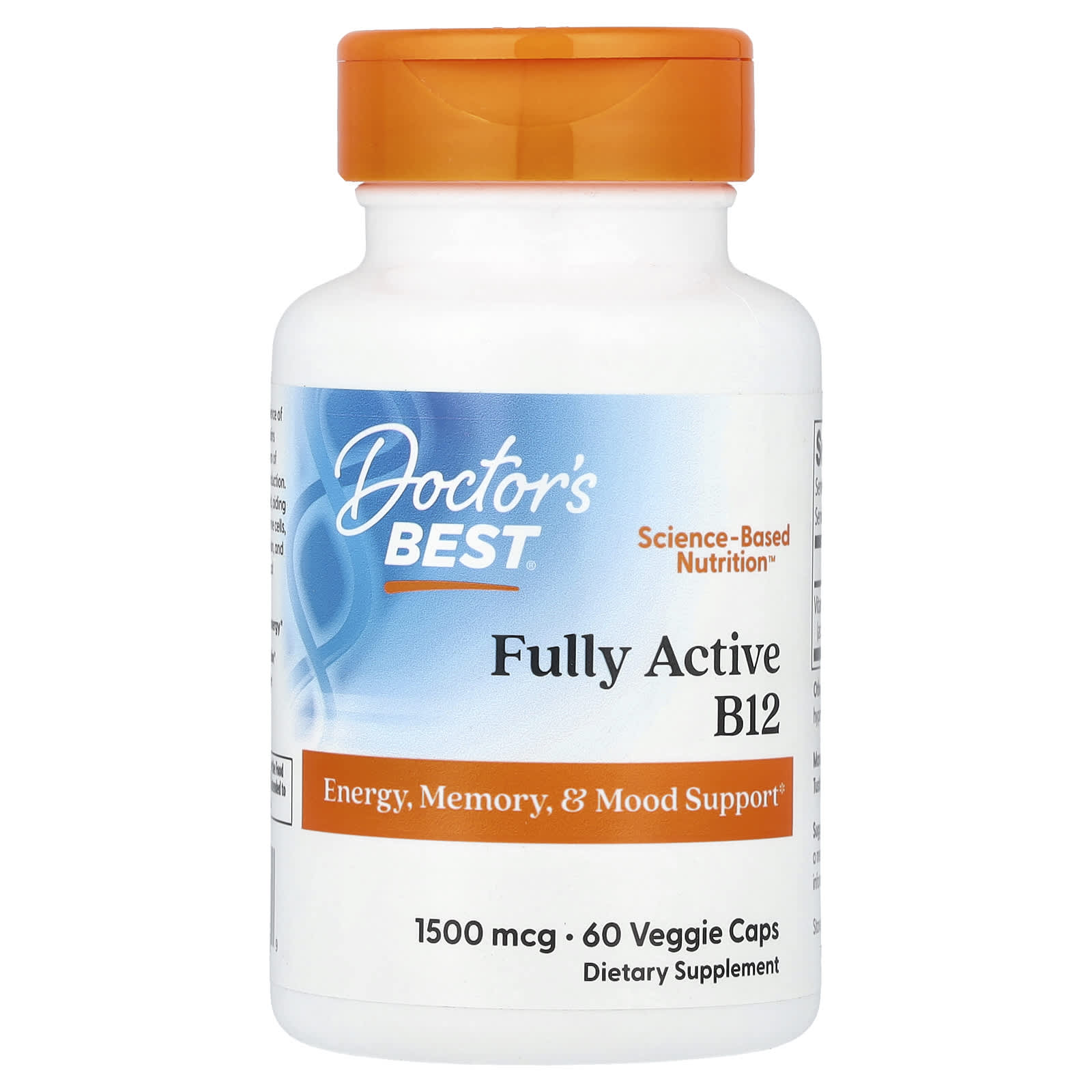 Doctor's Best Fully Active B12 Vitamin Energy & Mood Support - Image 1