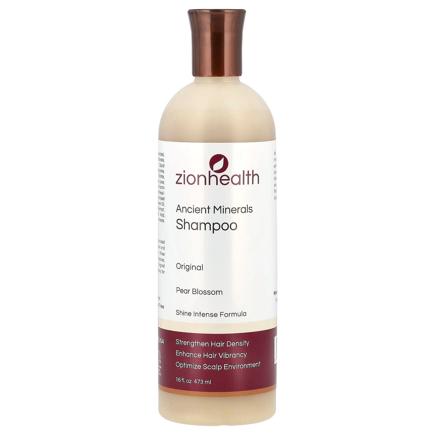Zion Health, Ancient Minerals Shampoo, Original, Pear Blossom, 16 fl oz (473 ml) - Image 1