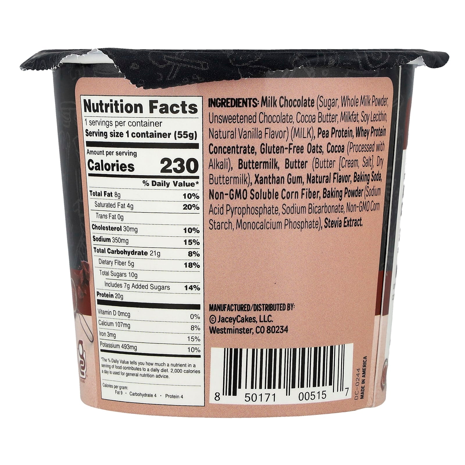 FlapJacked Double Chocolate Mighty Muffin, 20g Protein, Gluten-Free - Image 2