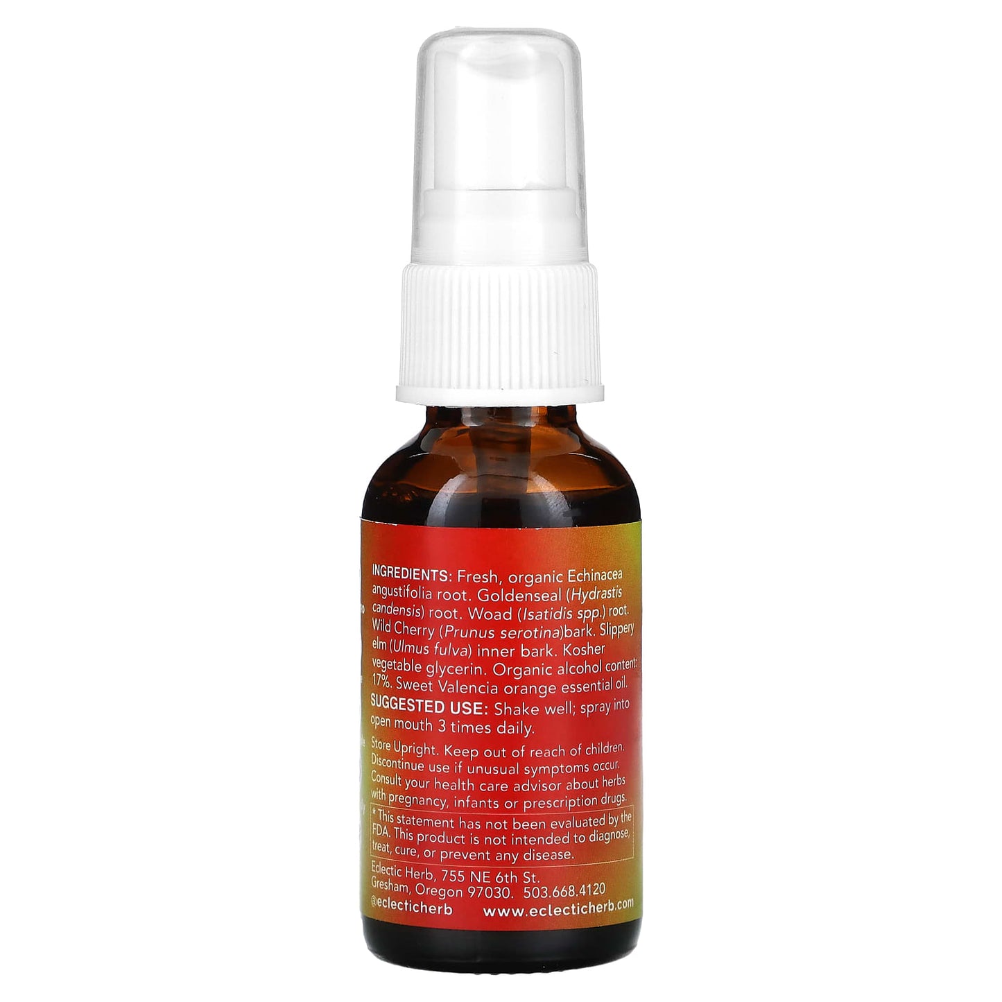 Echinacea Goldenseal Kids Throat Spray for Immunity - 1 fl oz (30 ml) - Image 2