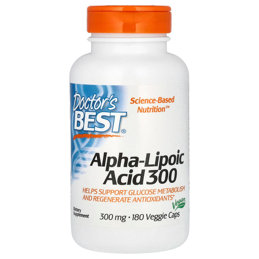 Alpha-Lipoic Acid 300mg by Doctor's Best - Supports Glucose Metabolism - Image 1