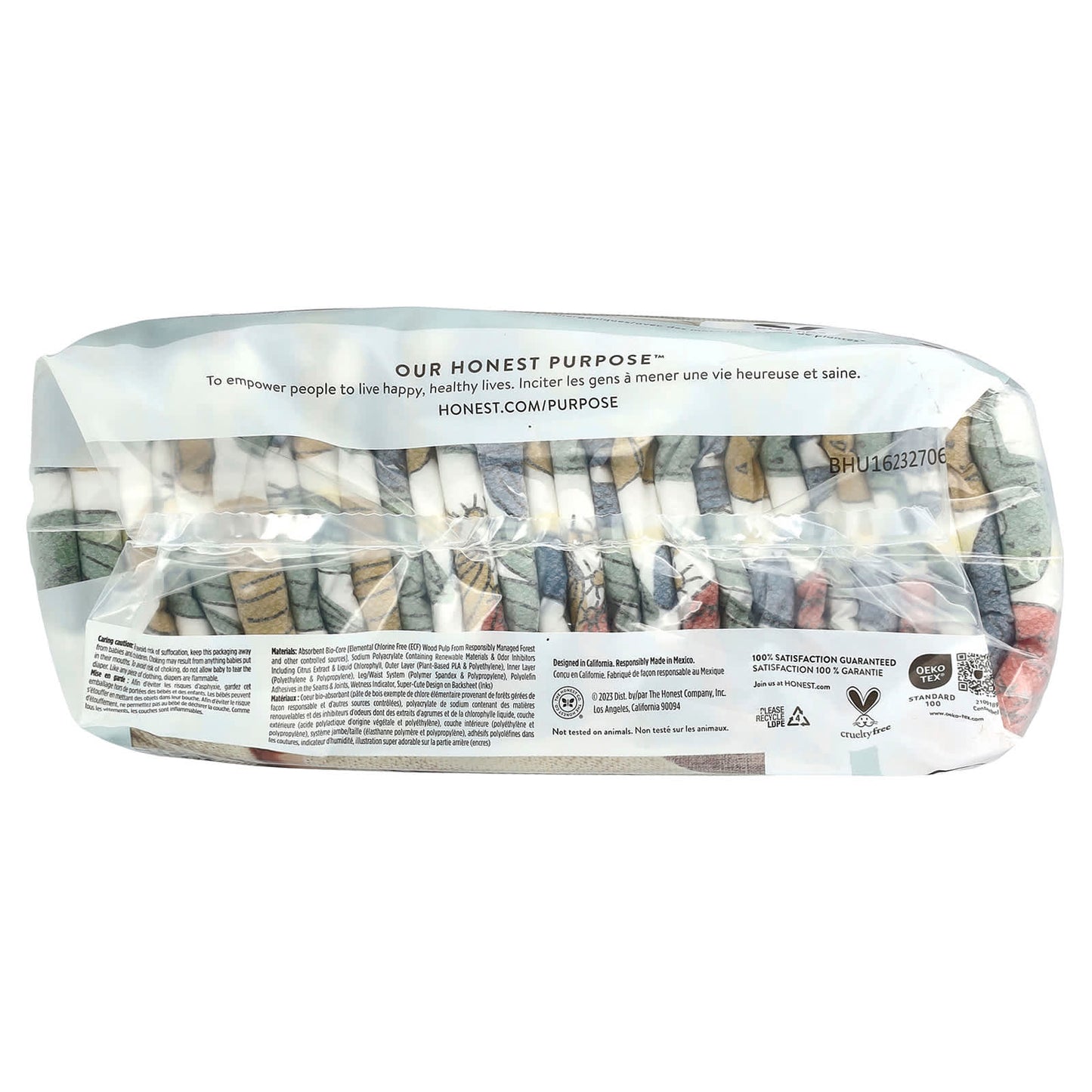 The Honest Company, Clean Conscious Diapers™, Size 3, 16-28 lbs, Cactus Cuties, 27 Diapers - Image 2