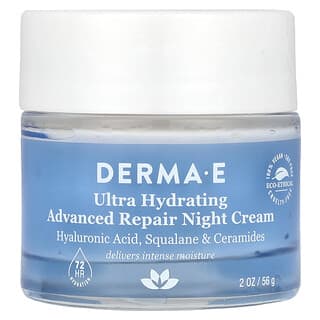 Derma E Ultra Hydrating Night Cream, 72-Hour Hydration, 2 oz