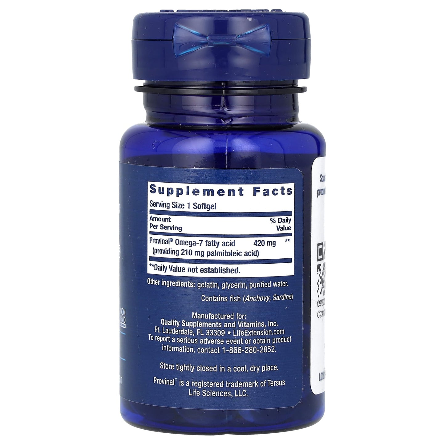 Life Extension, Provinal® Purified Omega-7, 30 Softgels (420 mg per Softgel) - Image 2