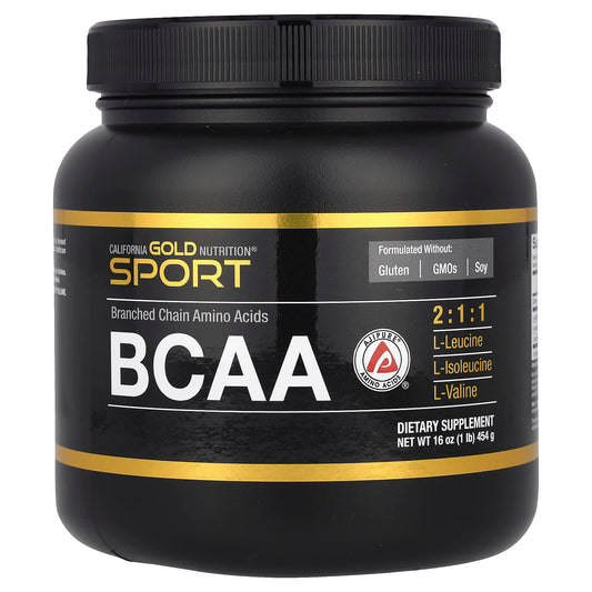 California Gold Nutrition BCAA Powder - 1 lb (454g) - Image 1