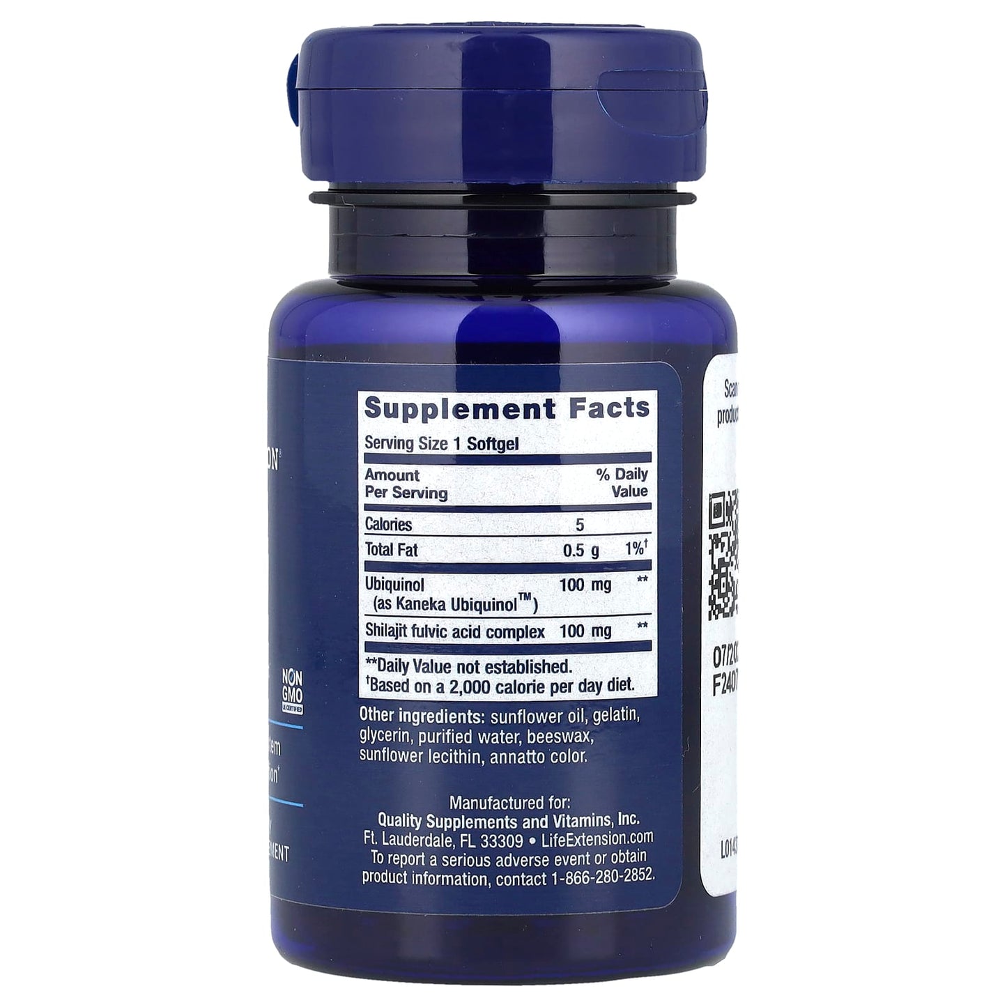 Life Extension, Super Ubiquinol CoQ10 with Enhanced Mitochondrial Support, 100 mg, 30 Softgels - Image 2