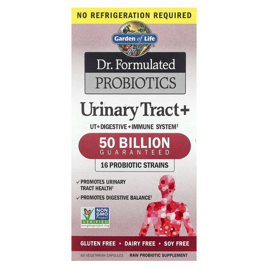 Dr. Formulated Probiotics for Urinary Tract & Immune Support - 60 Capsules - Image 1