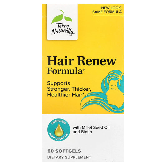Terry Naturally, Hair Renew Formula®, 60 Softgels - Image 1