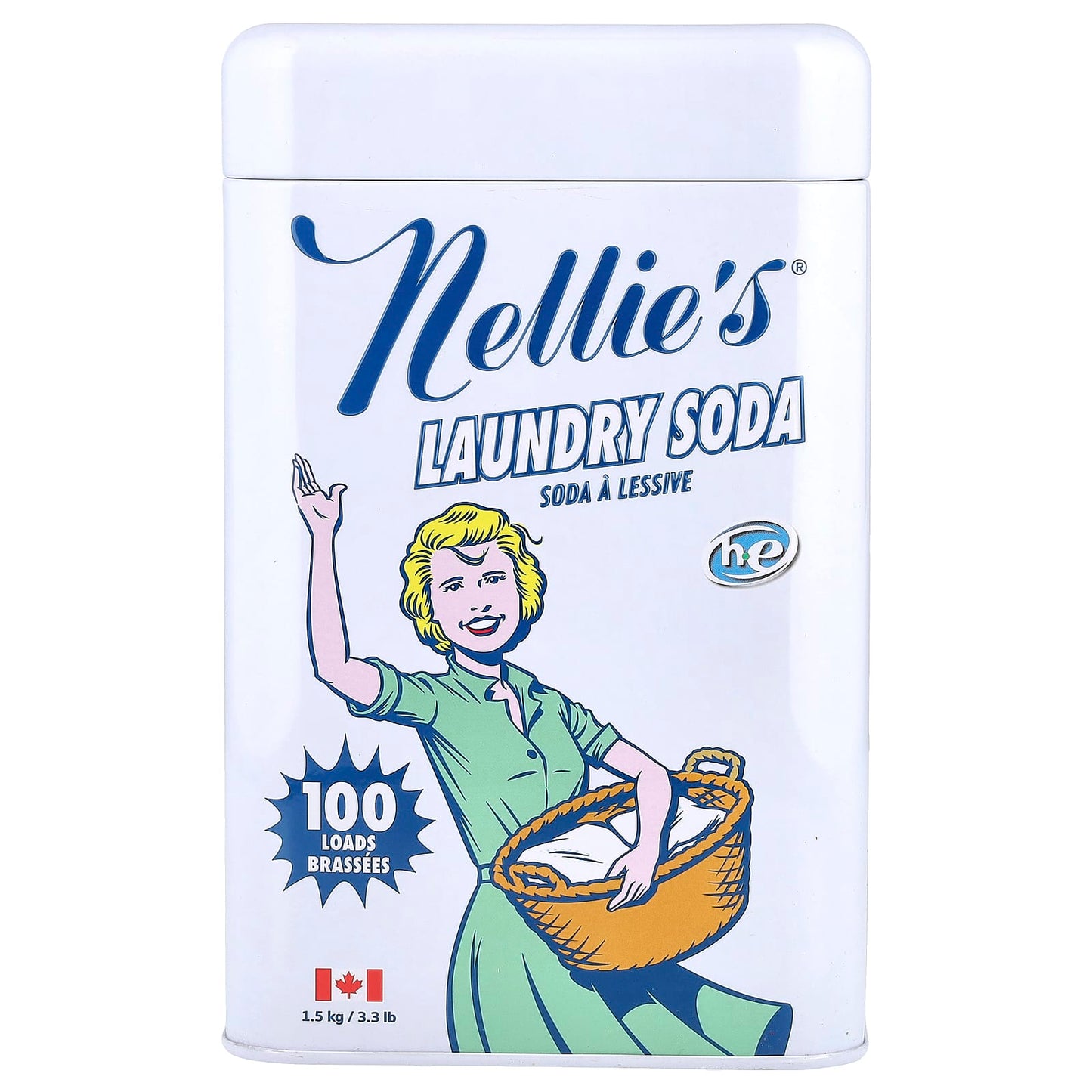 Nellie's, Laundry Soda, 100 Loads, 3.3 lbs (1.5 kg) - Image 1