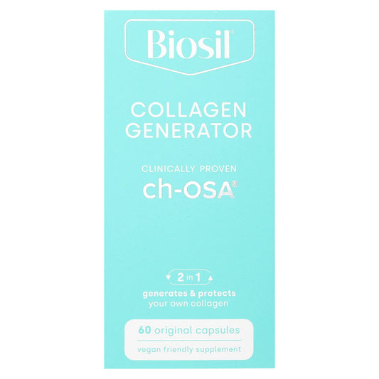 BioSil Collagen Generator - Vegan Friendly, Gluten Free, 60 Capsules - Image 1