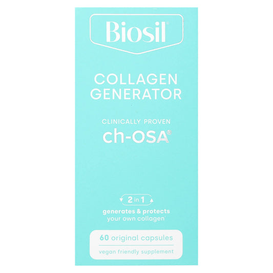 BioSil Collagen Generator - Vegan Friendly, Gluten Free, 60 Capsules - Image 1
