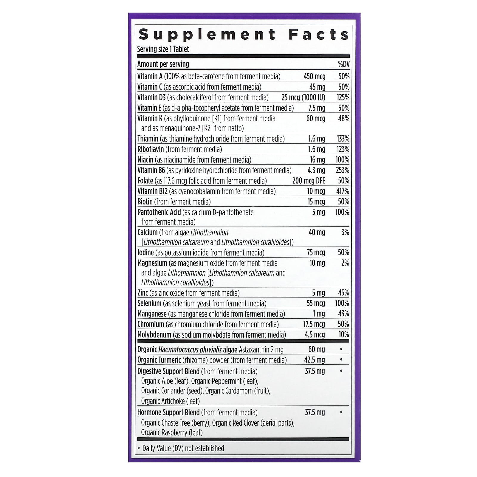 New Chapter, Every Woman's One Daily 55+ Multivitamin, 72 Vegetarian Tablets - Image 2
