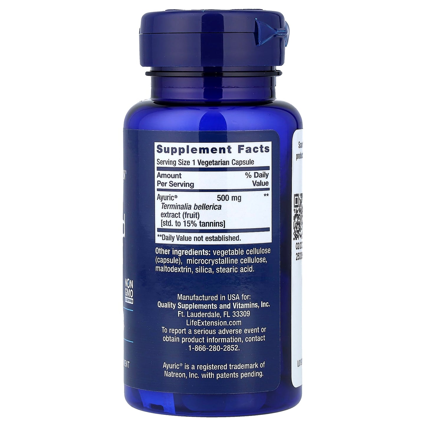 Life Extension, Uric Acid Control, 60 Vegetarian Capsules - Image 2