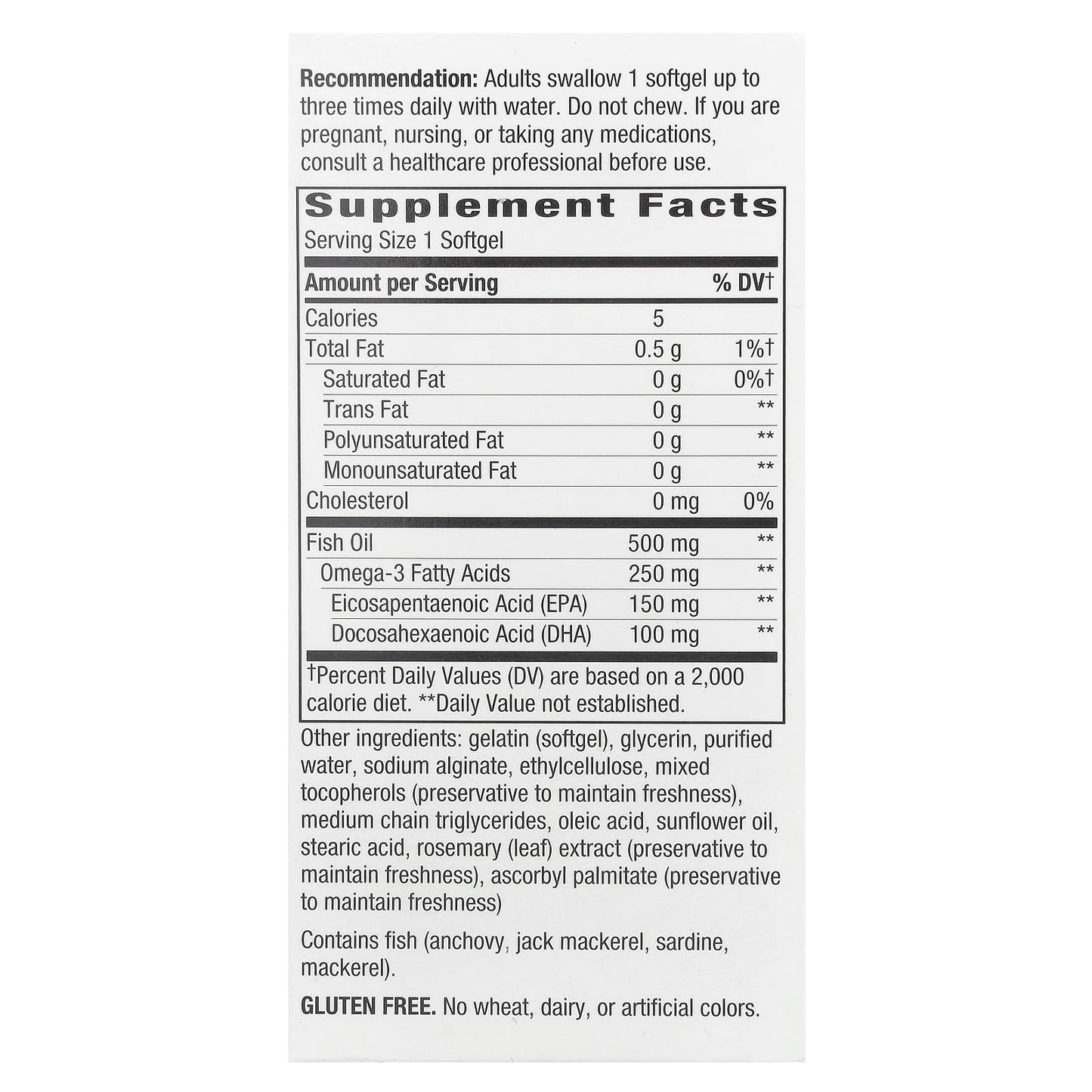 Nature's Way, Fisol® Fish Oil, 180 Softgels - Image 2