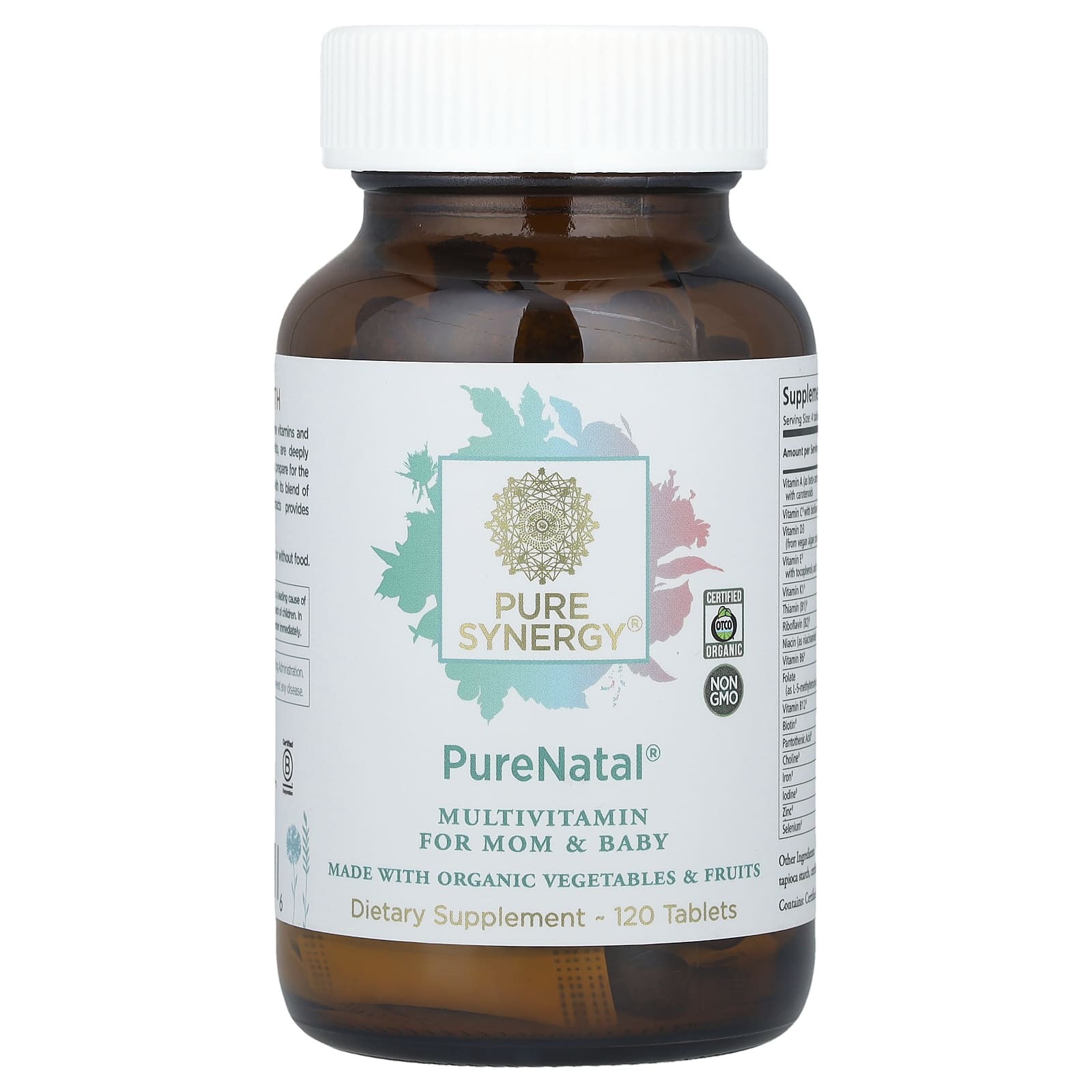 Pure Synergy, PureNatal®, Multivitamin For Mom & Baby, 120 Tablets - Image 1