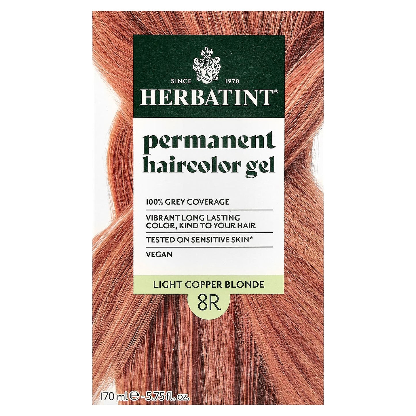 Herbatint 8R Permanent Haircolor Gel - Light Copper Blonde 5.75 fl oz - Image 1