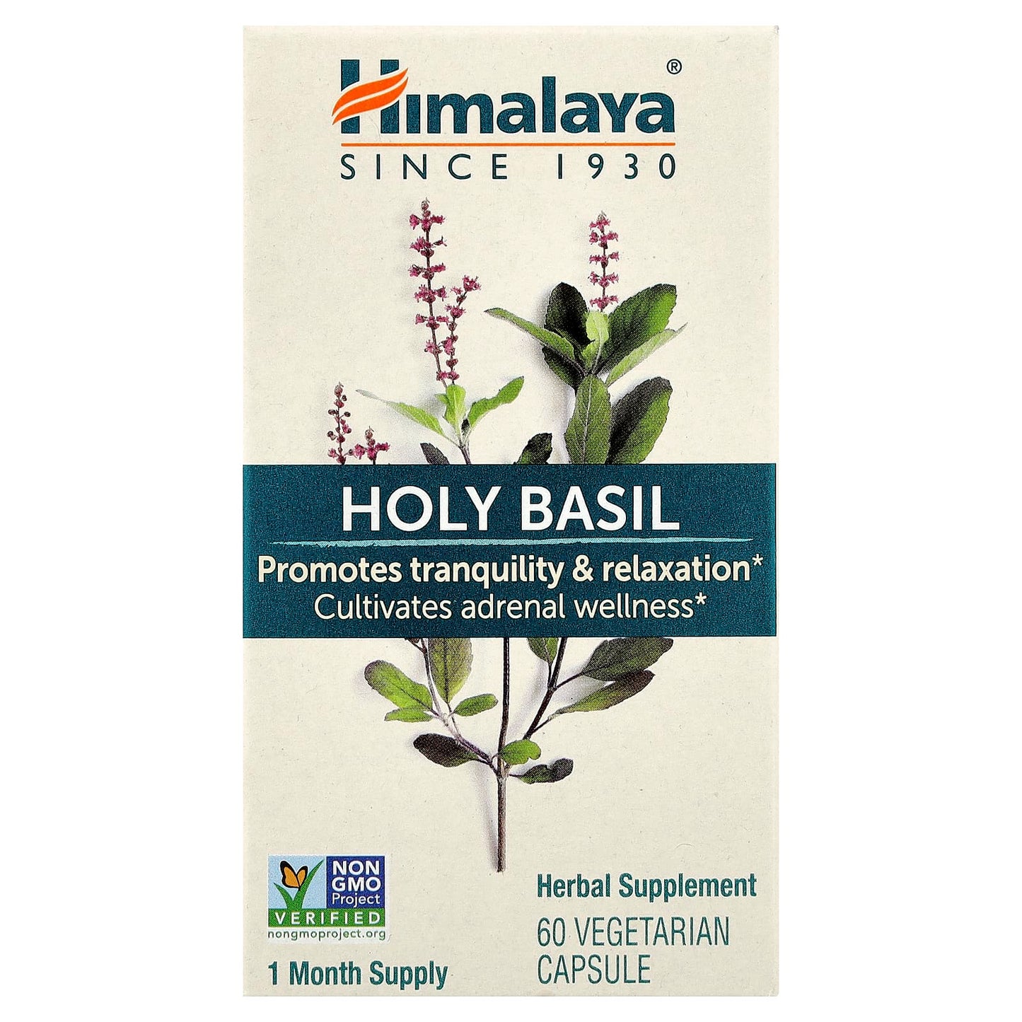 Himalaya Holy Basil 60 Capsules - Stress Relief & Relaxation - Image 1