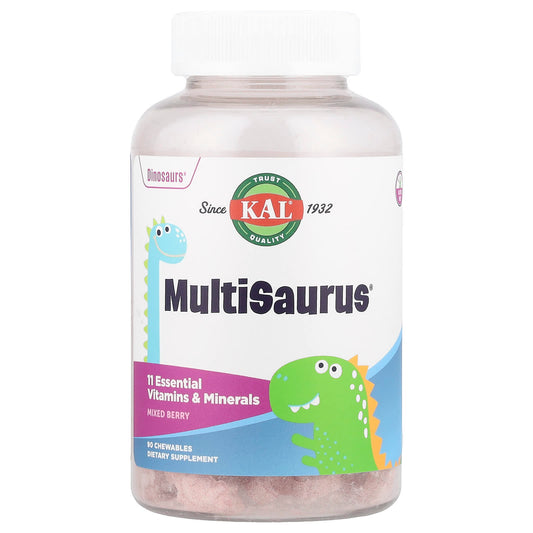 KAL, MultiSaurus®, Mixed Berry, 90 Chewables - Image 1