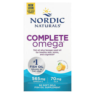 Nordic Naturals Complete Omega 60 Soft Gels - Boost Skin & Joint Health